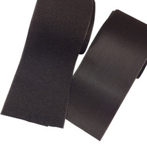 BLACK Sew On Hook and Loop Set fastener tape ~ 6&quot; x 5 Yards SHIPS FROM t... - £27.13 GBP