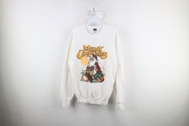 Vtg 80s Mens XL Spell Out Merry Christmas Santa Claus Crewneck Sweatshirt USA - £38.89 GBP