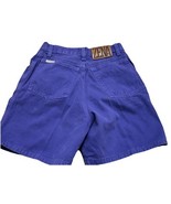 Vintage Zena Purple Denim Shorts Size 7 High Rise 90s USA Button Fly Mom - $338.33 MXN