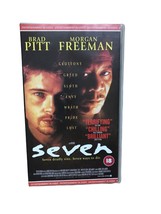 Seven. VHS Vídeo Cinta Brad Pitt Morgan Freeman - $8.51