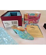 RAINE 2002 JUST THE RIGHT SHOE MINI COLLECTIBLE ENCHANTED GREEN BLUE BOX... - $182.83 MXN