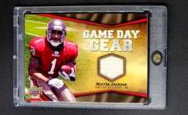 2009 UD Upper Deck Game Day Gear #NFL-DC Dexter Jackson Jersey Patch Relic Card - £2.65 GBP