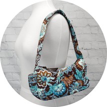 ❤️ VERA BRADLEY Java Blue Maggie Mini Shoulder Bag Brown Paisley - $11.99