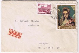 Stamps Art Hungary Envelope Budapest El Greco - $3.95