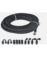 6AN Black Nylon E85 PTFE Fuel Line 10/12/20/30FT 10 Fitting Hose Kit E85 - $37.32 CAD