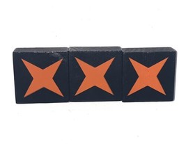 Qwirkle Replacement OEM 3 Orange Crisscross Tiles Complete Set - $7.49