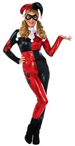 DC Comics Harley Quinn Deluxe Jumpsuit Costume Red Black X Small - £223.61 GBP