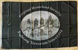 Original Homeland Security 1492 2Nd Amendment Us Flag 3&#39;X5&#39; Flag Rough Tex 100D - £17.88 GBP