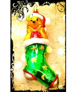 NEW Authentic Christopher Radko Disney WINNIE THE POOH Green Hand blown ... - $179.30 CAD