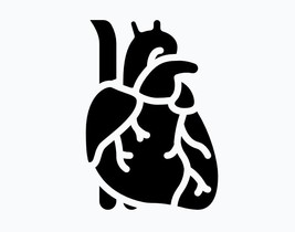 Medical heart Icon sticker instant download svg,png,psd,eps,jpeg - £3.58 GBP