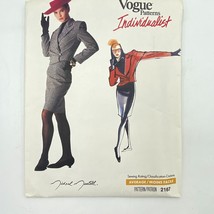 Vogue 2167 Individualist Pattern size 14 1980s Michael Mortell Jacket Sk... - £9.04 GBP