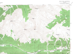 Grays Peak, Colorado 1958 Vintage USGS Topo Map 7.5 Quadrangle Topographic - £17.37 GBP