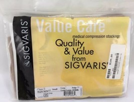 Sigvaris Value Care Medical Compression Stockings SGV962N702S Small Beige Closed - £19.94 GBP