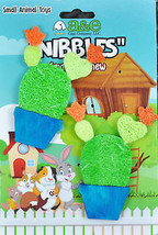 A &amp;E Cages Nibbles Small Animal Loofah Chew Toy Potted Cactus; 1ea - £4.70 GBP
