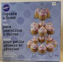 Wilton Cupcakes Treat Stand Holds 24 3 Tier Serving Dessert Cakes Cookies Metal - £9.38 GBP