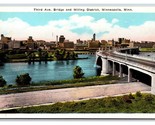 Third Avenue Bridge Milling District Minneapolis Minnesota MN UNP WB Pos... - £2.64 GBP