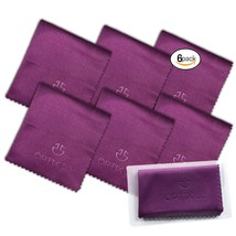 Microfiber Cleaning Cloths (6&quot;X7&quot;) 6 Pack In Individual Vinyl Pouch | Glasses Cl - $8.99