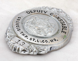 DEPUTY CONSTABLE Badge GRAVOIS TWP.ST.L.CO.MO 13 - S.G. ADAMS CO. ST. LO... - $478.00