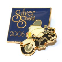 SILVER SHIELD FOUNDATION 2006 POLICE MOTORCYCLE PIN - Harley Electra Gli... - $6.99