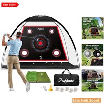 10x7 ft Backyard Golf Practice Net with Dual Turf – Fast Setup &amp; High Du... - $108.85