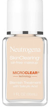 Neutrogena SkinClearing Oil-Free Liquid Makeup, Classic Ivory [10] 1 oz - £15.63 GBP