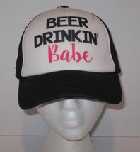 Beer Drinking Babe black Pink Truckers CAP HAT Adjustable Snapback - €12,62 EUR