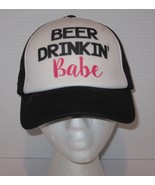 Beer Drinking Babe black Pink Truckers CAP HAT Adjustable Snapback - €12,79 EUR