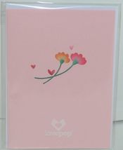 Lovepop LP2318 Floral Love Pink Pop Up Card White Envelope Cellophane Wrapped image 7
