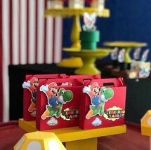 Super Mario Treat Boxes (Set of 6) | Gamer Birthday Party Favors - $64.00
