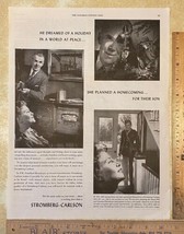 Vtg Print Ad Stromberg-Carlson Radio Cabinet Postwar Dreams Plans 13.5&quot; ... - $14.69