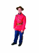 Alexanders Costumes Men&#39;s Canadian Mountie, Brown, Medium - £110.60 GBP