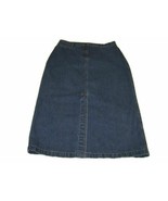 Womens Vintage Denim Jean Skirt Size 10 P PETITE SOPHISTICATE embellishe... - £11.25 GBP