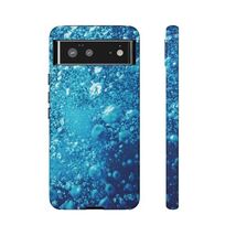Blue Water Bubbles Phone Case  Refreshing Aqua Bubble Design - $19.79