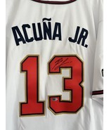 Ronald Acuna Jr Signed Atlanta Braves Jersey With COA - £219.25 GBP