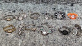 Lot of 12 Ladies Metal Clasp, Stretch Style Watches (A2) - $19.99