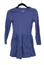 Alpine Design Girl&#39;s Long Sleeve Skirted Dress Top, Violet Storm, M/8 - $19.79
