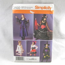 Goth Gypsy Costume Pattern Pirate Witch Simplicity 2502 Uncut US Size 8 to 16 - £3.83 GBP
