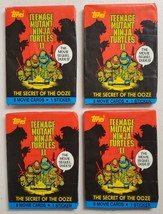 Teenage Mutant Ninja Turtles 1991 Topps Series II Lot of 4 Unopened Packs-* - £16.78 GBP
