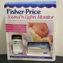 Vintage 90s Fisher Price Baby Monitor Sound &#39;N Lights Monitor New - £32.99 GBP