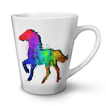 Splash Horse Paint NEW White Tea Coffee Latte Mug 12 17 oz | Wellcoda - £13.28 GBP+