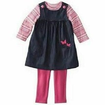Just One You by Carters Toddler Girls 3pc Butterfly Leggings Outfit Size 3M NWT - £7.32 GBP