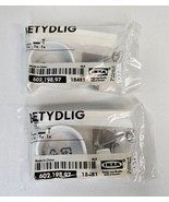 (Lot of 2) Ikea Betydlig Curtain Rod Holder White 602.198.97 New - $9.85