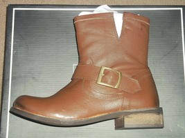 Mia RASCAL Tan Leat Harness Buckle Motorcycle Riding Ankle Boots Choose ... - $66.00