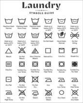 Laundry Symbols Chart 8 x 10 - $6.99