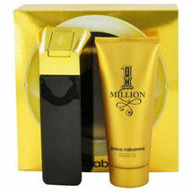 Paco Rabanne 1 Million Cologne 3.4 Oz Eau De Toilette Spray 2 Pcs Gift Set - $120.98