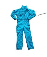 Etirel Ski Suit Snowsuit One Piece Jumpsuit Womens Euro 40 Blue Vintage 80s - $75.82