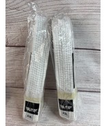 2 Elite Sports GI Belt BJJ Brazilian Jiu Jitsu Size A3L White Karate Bel... - $16.11 CAD