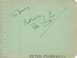 Peter Murryhill (d. 1957) Signed Autographed Vintage Autograph Album Page - £58.21 GBP