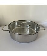 Crofton Stainless Steel DEEP DOUBLE Handled Frying Pan Fry &amp; Serve 11&quot; 3... - €42,89 EUR