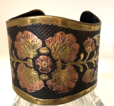 Beautiful Large Wide Cloisonné Cuff Bracelet - £19.81 GBP